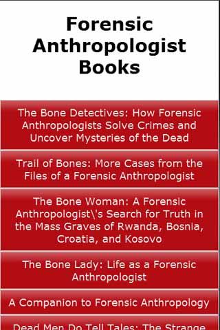 Forensic Anthropologist Books