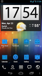 Neon Blue+ Icons Pack - ADW GO(圖1)-速報App