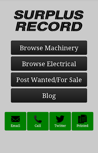 【免費商業App】Surplus Record Used Machinery-APP點子