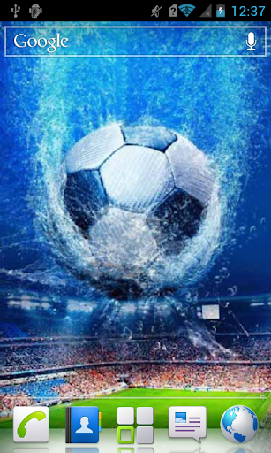 Soccer Ball in Water a live