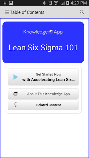 【免費教育App】kApp - Lean Six Sigma 101-APP點子