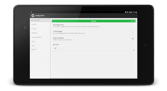 Glovebox - Side launcher - screenshot thumbnail