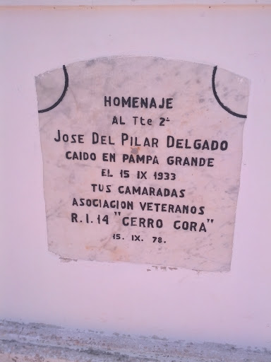 Homenaje Al Tte. 2do. Jose Del Pilar Delgado