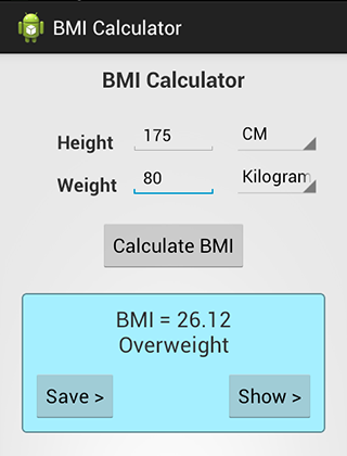 BMI Calculator