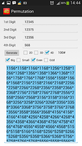【免費生活App】4D Permutation Generate Angka-APP點子