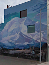 Caribou and Mountains Mural
