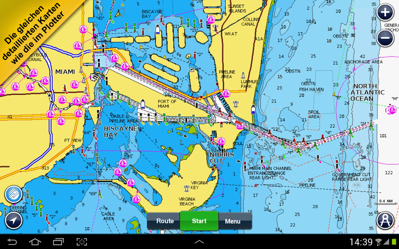 Android application Boating Denmark&amp;Greenland HD screenshort