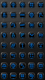 NEON BLUE Smart Launcher Theme(圖4)-速報App