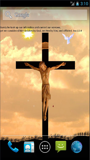 jesus on cross live wallpaper