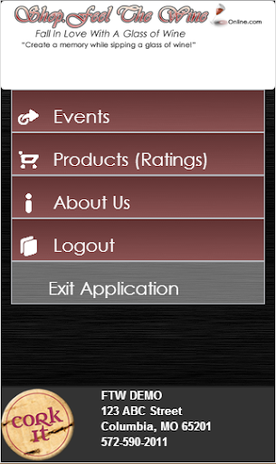 Winery Mobile Application Demo