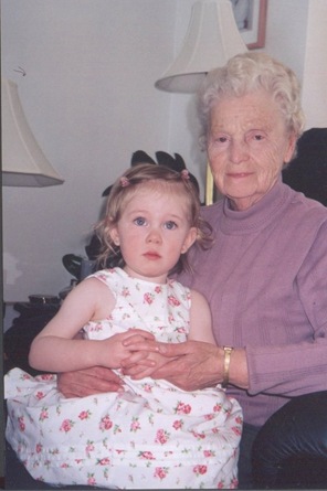 miranda and great grandma mother's day 2002