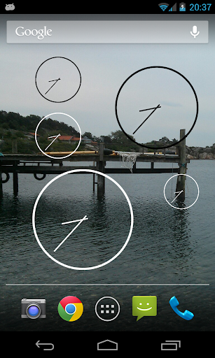 Resizable Analog Clock Widget