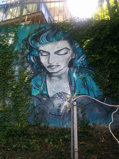 Tha Blue Face Mural