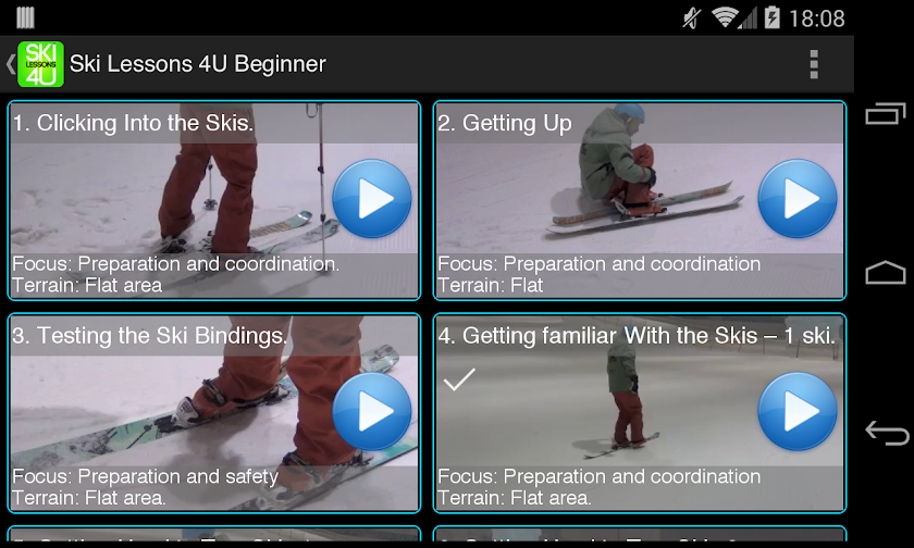 Ski Lessons - Beginner Screen 2