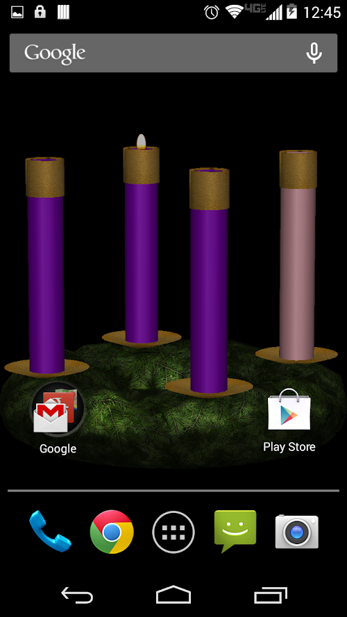 Android application Advent Wreath Live screenshort