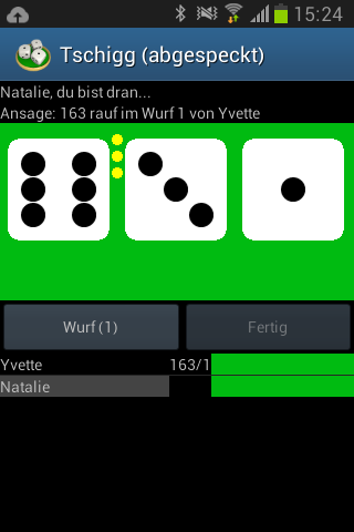 Android application Tschigg screenshort