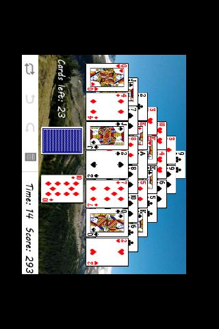 Android application Pyramid Solitiare screenshort