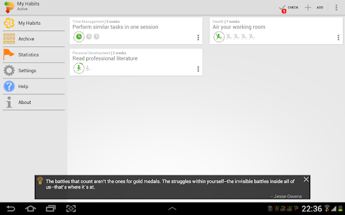 Habitizer Productivity Habits Screenshots 1