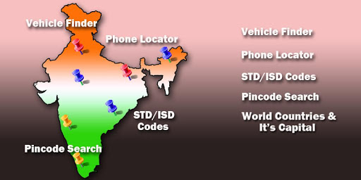 India Phone Track Pin STD Code