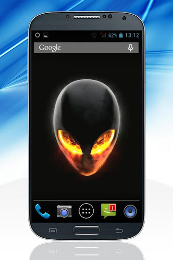 Alien Skull Fire LWallpaper