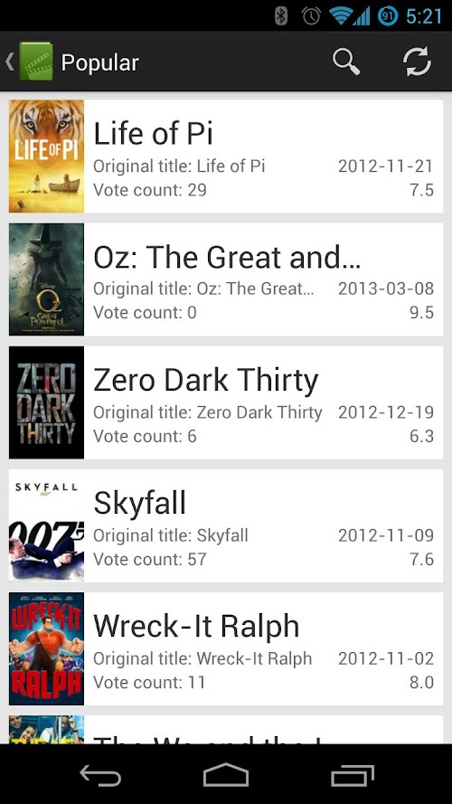 Android application MovieBase - Unlocker screenshort