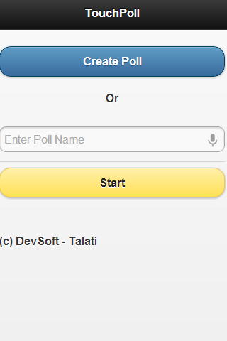 TouchPoll App