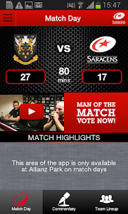 Saracens Official Screenshots 1