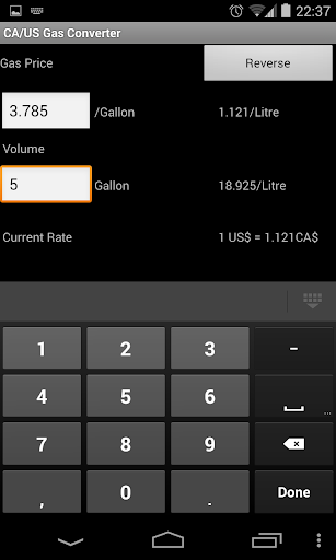 【免費旅遊App】CA/US Gas Price Converter-APP點子