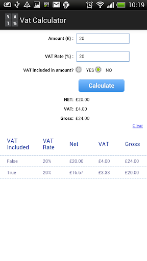 VAT Calculator