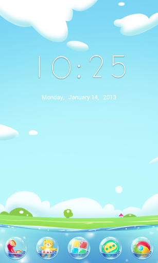 Bubble GO Launcher Theme