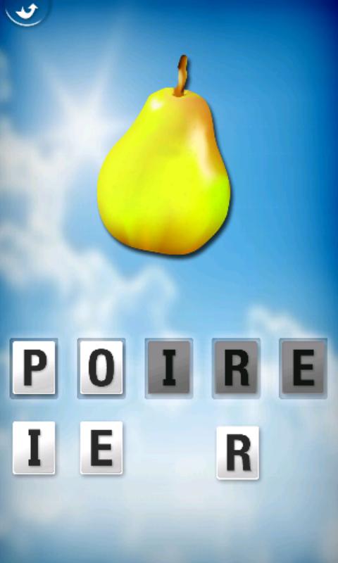 Android application My first French words screenshort