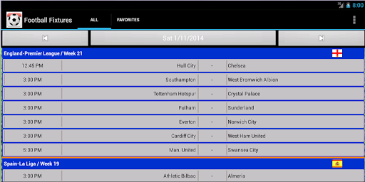 Football Fixtures  screenshots 13