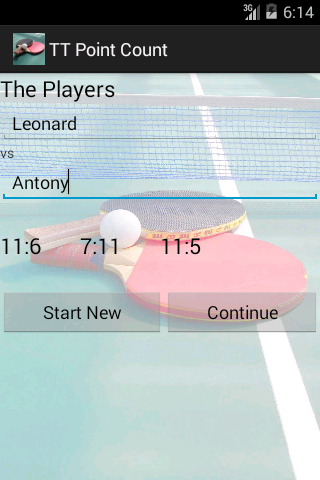 TT Point Count Screen 1