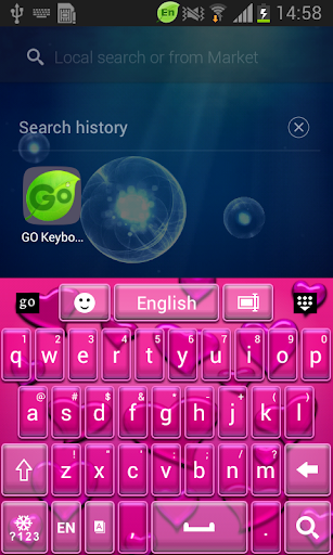 Go Keyboard Pink Love Free