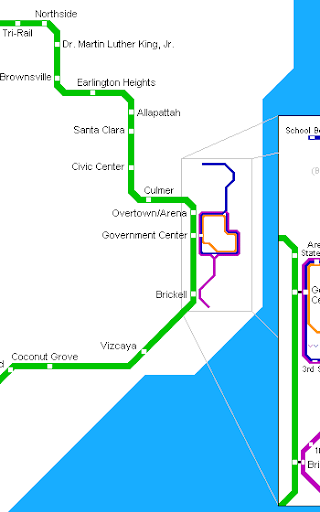 Miami Metrorail Map
