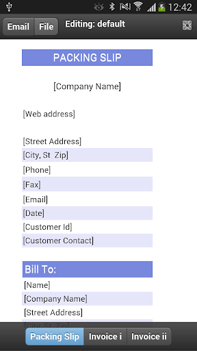 Packing Slip Mobile