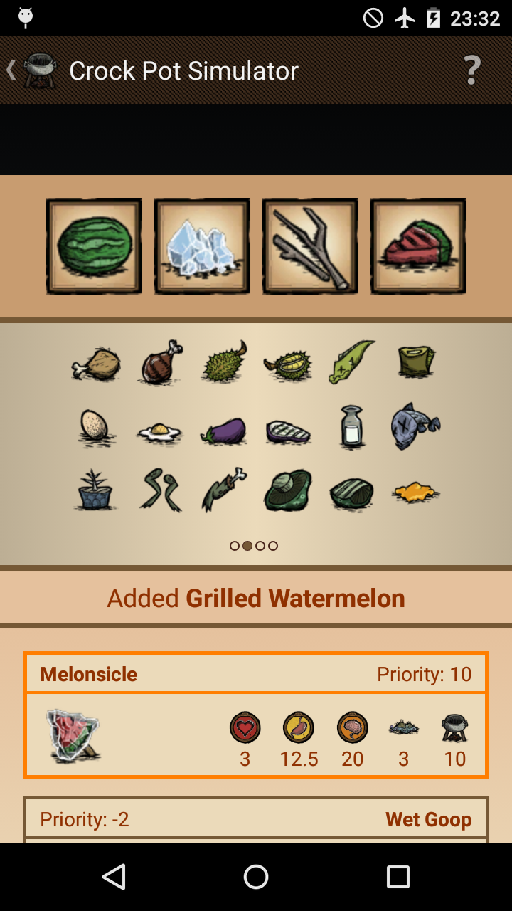 Food Guide for Dont Starve Screen 2