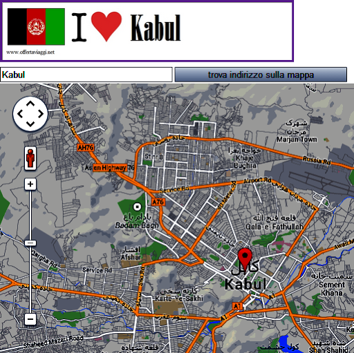 Kabul map