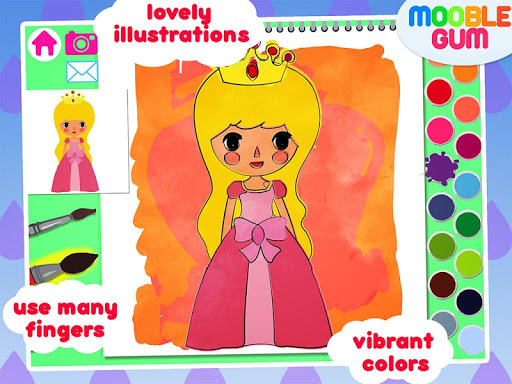 【免費娛樂App】Princess Coloring painting app-APP點子