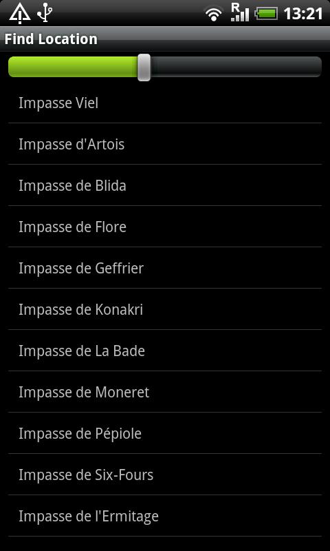 Toulon Street Map Screen 2