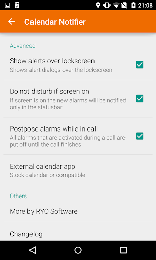 Calendar Events Notifier