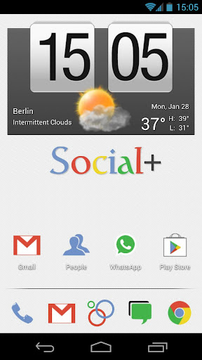 Social+ Theme 4 Apex Launcher