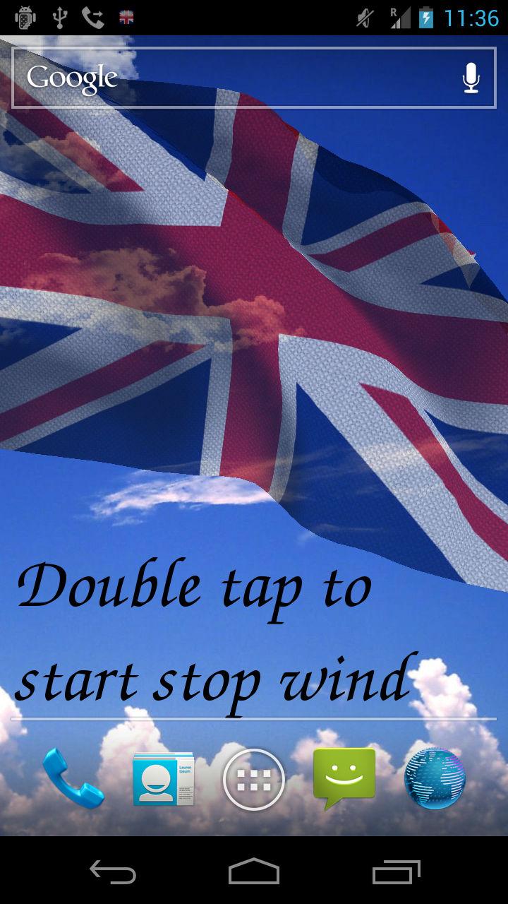 3D UK Flag Screen 1