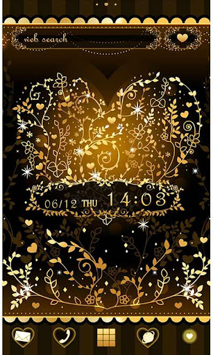 Heart Theme-Golden Vines- 1.0 Windows u7528 1
