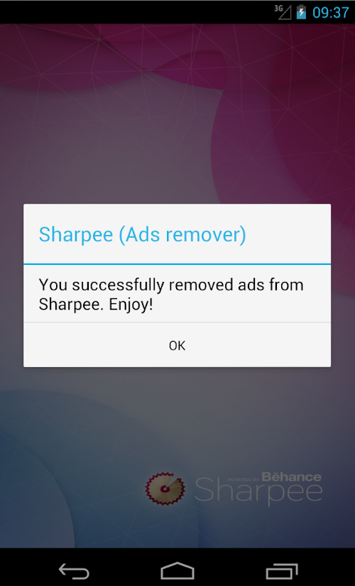 Android application Sharpee Ads Remover screenshort