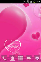 Theme Love Pink GO Launcher EX poster 3