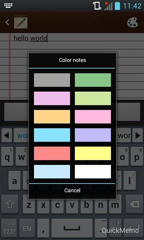 Notes (Notepad) v2 Screen 2