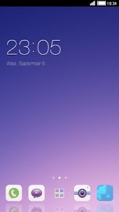 White Flower C Launcher Theme Screenshots 1