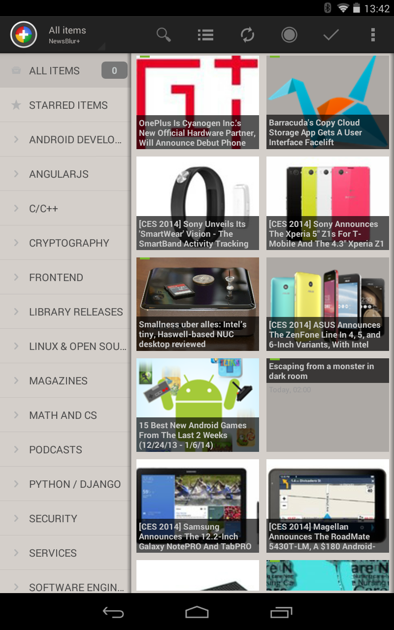 NewsBlur+ extension for News+ Screen 3