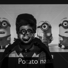 The Inside Minion by Damien Thorne - Black & White Portraits & People